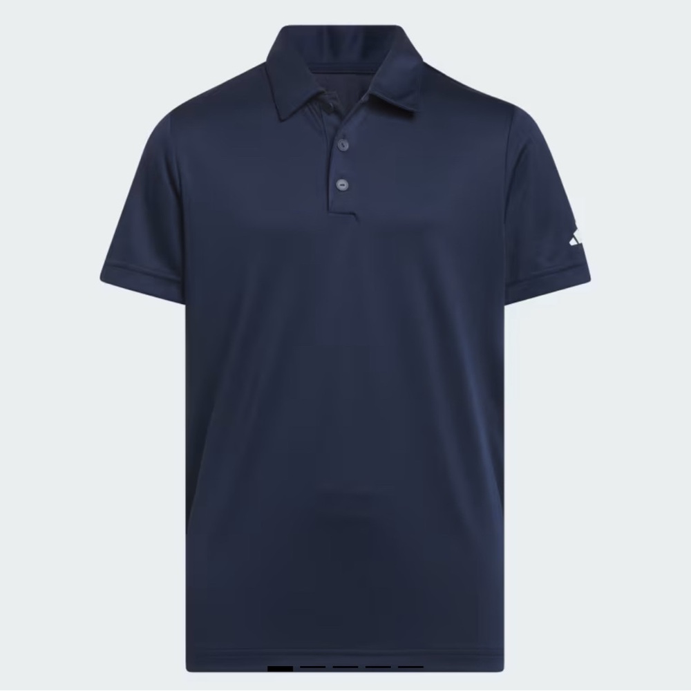 Adidas Boys Performance Solid Navy Golf Polo-Size Small NWT⛳️